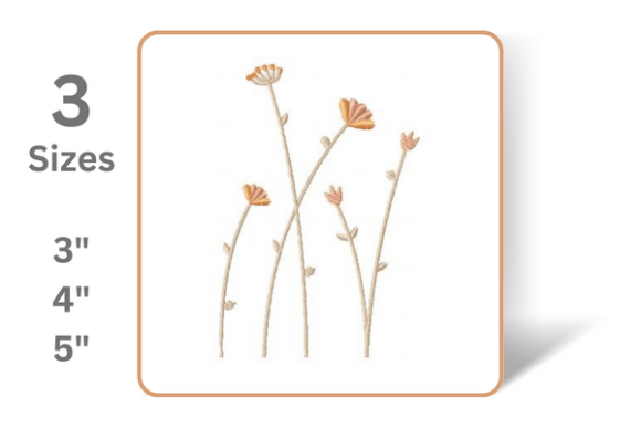 Delicate Wildflowers Embroidery Review for Small Business Use