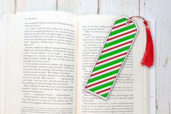 Dual Stripe Christmas Bookmark ITH Review for Sellers