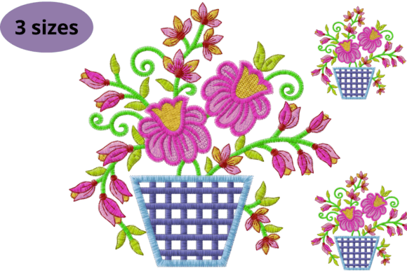 Flower Cage: A Versatile Embroidery Design for Seasonal Collections