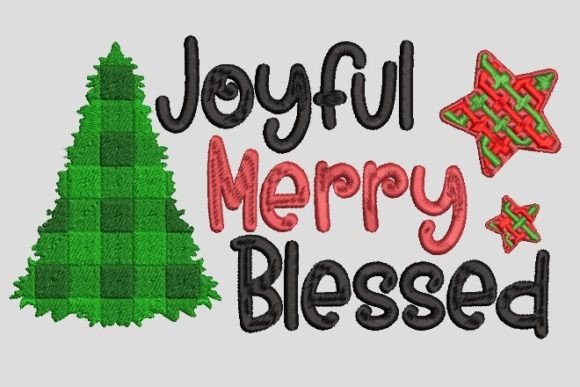 Joyful Merry Blessed Noel Tree Embroidery Design Review