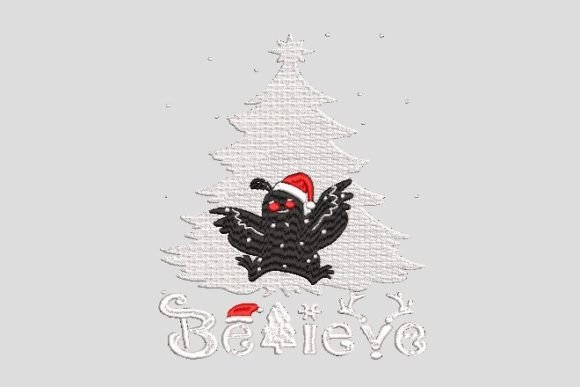Moth Man Merry Christmas Embroidery Review