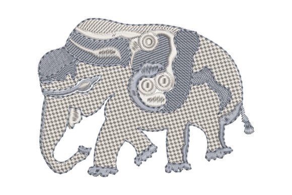 Robot Elephant Embroidery Design Review for Small Business Merch